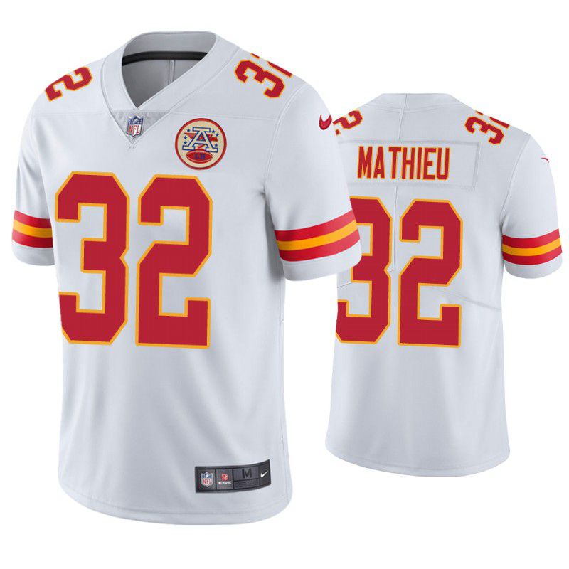 Men Kansas City Chiefs 32 Tyrann Mathieu Nike White Limited NFL Jersey